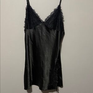 Elegant Black Lace Slip Dress
